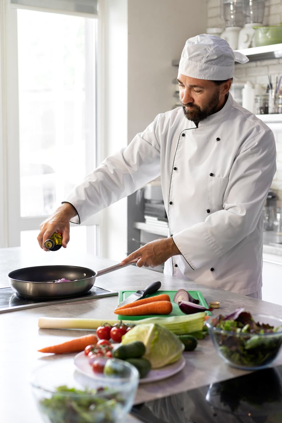 Chef preparing food